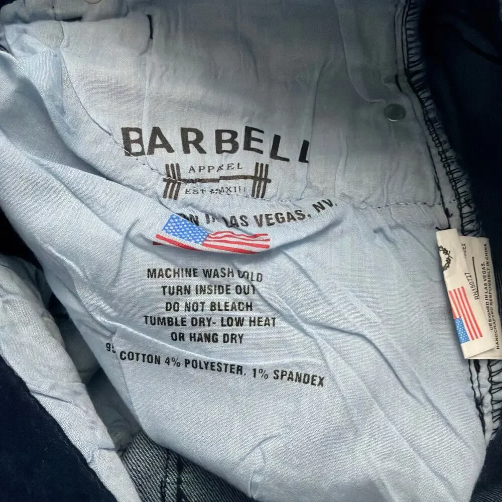 Barbell Apparel Jeans Mens Athletic Fit 32 x 29 Stretch Denim - Picture 4 of 11